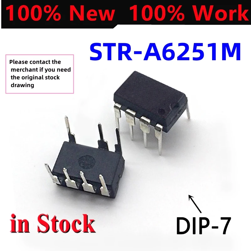 1-20PCS 100% оригинален STR-A6251M DIP-7 A6251M DIP7 STR-A6251 оптрон 6251 DIP SOP Нов IC чип в наличност