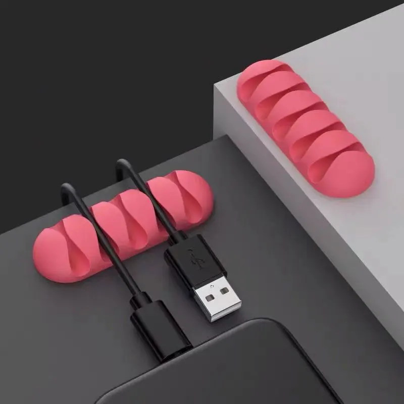 1 парче кабел за управление на USB кабел Winder Desktop Tidy Clips Holder за мишка Слушалки Network Wire Organizer
