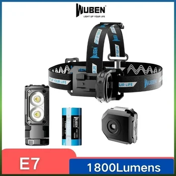 Wuben E7 1800Lumens Ултра-компактен и лек фар &Фенерче Recheargeable Troch Light