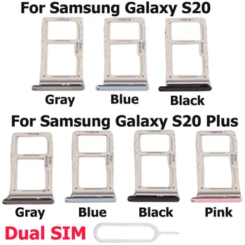 SIM карта слот тава притежателя за Samsung Galaxy S20 плюс SIM карта четец гнездо замяна