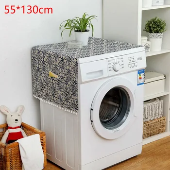 Калъф за съхранение Домакински перална машина Покрийте с джобове Миещи се прахоустойчиви за кухненски аксесоари за хладилници Флорални