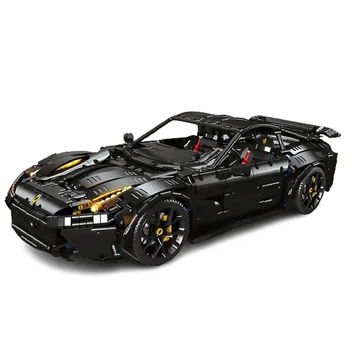 Нов високотехнологичен 91102 3097Pcs Creative Moc F12 Super Sport Черни състезателни автомобили Модел RSR тухли строителни блокове играчки деца подаръци