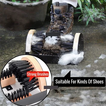 Boot Brush Indoor And Outdoor Cleaning Brushrs All Weather Industrial Shoe Cleaner & Scraper Brush