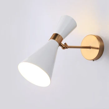 LED стенни лампи осветление вътрешен златен таблата обличане хол мебели къща декорация реколта огледала спалня sconce