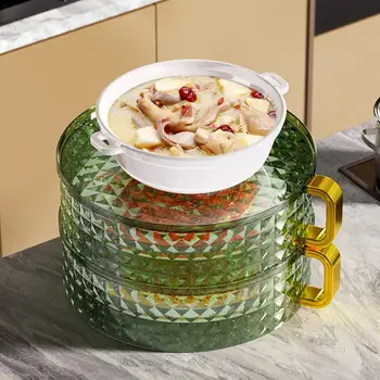 Dish Cover Практичен стифиране дръжка дизайн домакинство снабдяване изолирани ястие покритие изолирани храна покритие