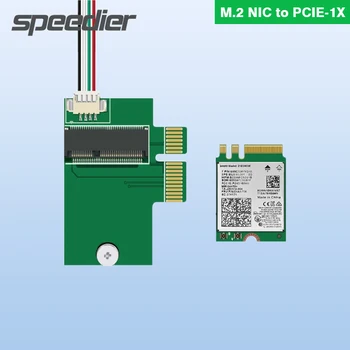 M.2 Мрежови карти към PCIE 1X адаптерна карта Ngff A E Ключова мрежова карта Desktop M.2 PCIE 1X модификация BCM94352Z с 4pin кабел