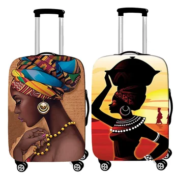 Горещ карикатура момиче багаж покритие еластични сгъсти багаж покритие подходящ 18 до 32 инчов куфар случай прах покритие пътуване аксесоари