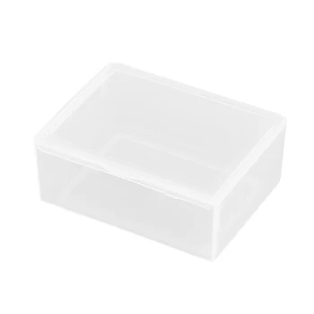 1Pc Прозрачна кутия за съхранение Квадратни малки предмети Кутия опаковъчни кутии Бижута мъниста Контейнер Sundries Организатор Риболовни инструменти