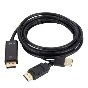 HDMI към дисплей порт HDMI към Displayport адаптер кабел с висока разделителна способност 4K HDMI към DP конвертор кабел проста работа удобен