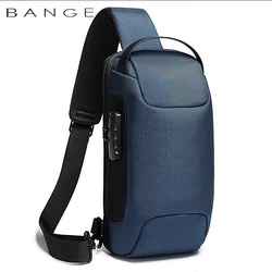 BANGE Crossbody чанта за мъже преносим водоустойчив рамо пратеник чанти мъжки пътуване кратко пътуване гърдите чанта годни за 9.7 инчов iPad