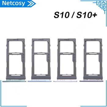 SIM тава за карти за Samsung Galaxy S10 G973F Galaxy S10 + S10 Plus G975F SIM карта слот притежателя ремонт