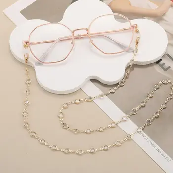Реколта мъниста очила верига мода бохемски елегантен кристал очила верига мед ремък маска верига очила аксесоари