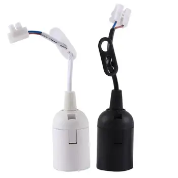 Светлинен цокъл с кабел 10pcs E27 лампа гнездо фенер кабел кабел лампа притежателя безопасно и трайни завеси светлина кабел с E27 светлина