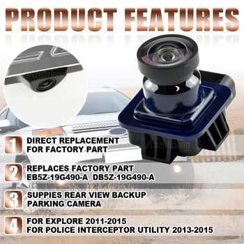 Backup камера за задно виждане EB5Z-19G490-A IP68 Водоустойчив помощен инструмент за замяна на Ford EXPLORER 2013-2015