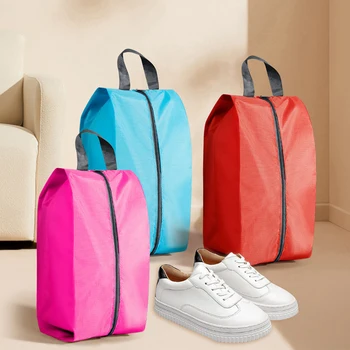 Прахоустойчиви чанти за съхранение на обувки Многофункционални сгъваеми външни пътувания преносими найлонови обувки чанта водоустойчива торбичка обувки организатор