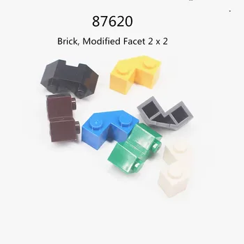 1 бр. Блокове за сгради 87620 Тухла модифициран фасет 2 x 2 колекции Насипни модулни GBC играчка за високотехнологичен MOC комплект