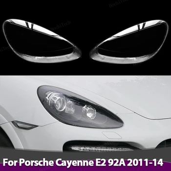 фарове абажур прозрачен обектив фар корпус капак обектив светлина защита за Porsche Cayenne E2 92A предварително фейслифт 11-14