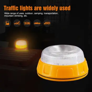  акумулаторна LED аварийна светлина за кола V16 фенерче магнитна индукционна светкавица пътна лампа за пътнотранспортни произшествия Beacon аксесоар за безопасност
