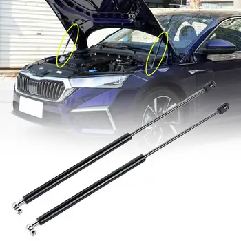 2Pcs въглеродна стомана преден капак повдигане подкрепа хидравлични капака газ шок подпора за Octavia A7 MK3 16 19 Аксесоари за кола