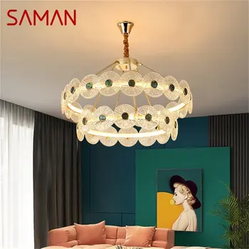 SAMAN Постмодерни полилей лампи LED осветителни тела висулка осветление Начало LED за декорация на хол
