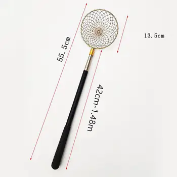 Ice Fishing Skimmer Scoop Portable Nonslip Handle Lightweight Scalable Metal for Scooping Out Ice Fishing Accessories