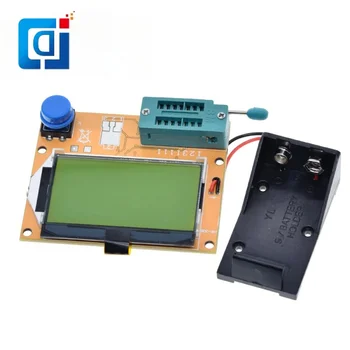 JCD ESR метър Mega328 транзисторен тестер цифров V2.68 ESR-T4 диоден триод капацитет MOS / PNP / NPN LCR 12864 LCD екран тестер