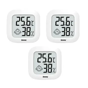 Цифров LCD хигрометър термометър мини температурен габарит на влажността вътрешен външен LCD електронен монитор бебешка стая
