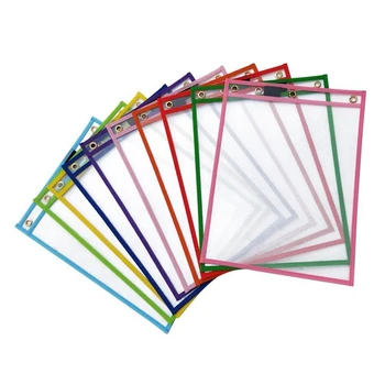 30Pcs Джобове за сухо изтриване за многократна употреба, разнообразни цветове за деца Деца Ученици