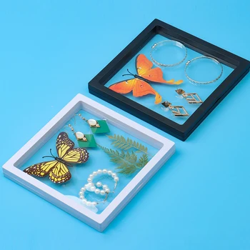 Прозрачен Pe филм запечатана кутия за съхранение творчески пеперуда бижута запечатани анти-окисляване филм дисплей кутия