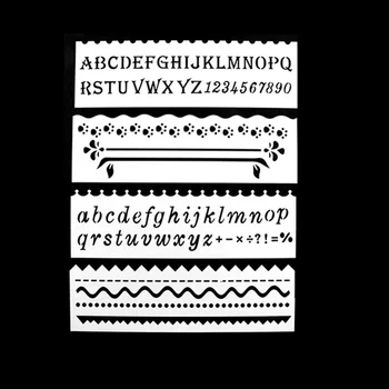 Детски писмо форма DIY занаятчийски шаблон за стенопис рисуване скрапбукинг щамповане албум декоративни щамповане шаблон