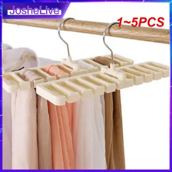 1~5PCS слот вратовръзка колан закачалка багажник мултифункционален шал колан дрехи закачалка пластмасови дрехи въртящи организатор закачалки съхранение