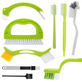 9 Pack Groove Cleaner Brush Set Многофункционална ръчна четка за почистване Дълбоко почистване за многократна употреба на плочки Четка за търкане на фуги