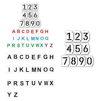 Практически букви цифри шаблони шаблони за боядисване адрес DIY