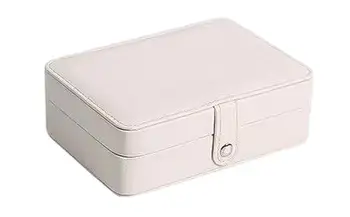  висококачествена кутия за бижута за пътуване Универсална висококачествена висококачествена чанта за бижута с голям капацитет Преносима двуслойна кутия за бижута