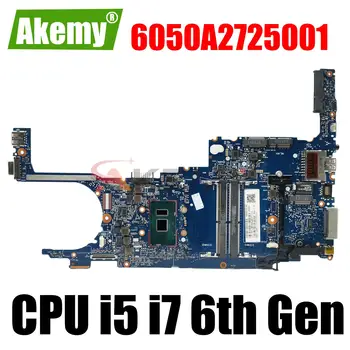 for HP EliteBook 820 G3 Laptop Motherboard 831762-601 with i5 i7 6th Gen CPU 6050A2725001-MB-A01 Mainboard Tested