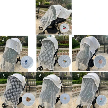 Бебешка количка Cover Марля Сенник Предно стъкло Слънцезащитен крем завеса дишаща мрежа