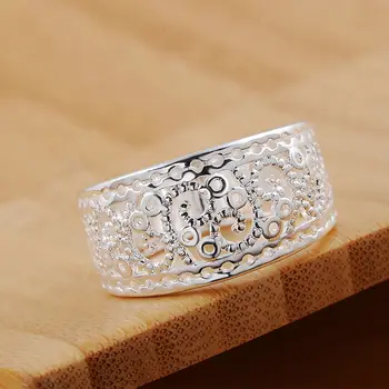 Charm 925 стерлингово сребро 7/8/9# Фин модел пръстен за жени мъже мода сватбено тържество Коледа бижута аксесоари
