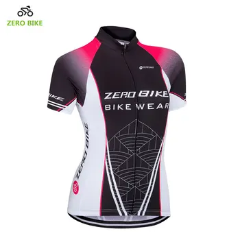 ZEROBIKE Дамски къс ръкав Колоездене Джърси пълен цип върховете риза бързо сухо дишаща планински велосипед облекло maillot ciclismo