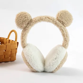 Зимни плюшени аксесоари Детска чаша за топло ухо Корейска версия Сладък панда ухо студент Антифриз Защита на ушите Многоцветен