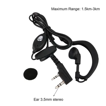 Горещ оригинален комплект слушалки за Baofeng UV 5r слушалка радио уоки токи слушалки микрофон микрофон 888S uv5r UV 5RA UV 5RE UV82