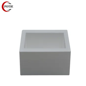 Cuboid висока температура устойчиви керамични тигел правоъгълник леене топене слитък бар за общи метали топене мухъл