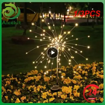 1/3PCS Слънчеви фойерверки мощност светлини градина декорация фея светлини водоустойчив открит тревата лампа за вътрешен двор