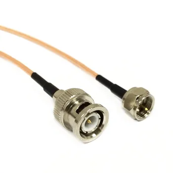 модем коаксиален кабел BNC мъжки щепсел превключвател F мъжки щепсел конектор RG316 кабел пигтейл 15cm 6