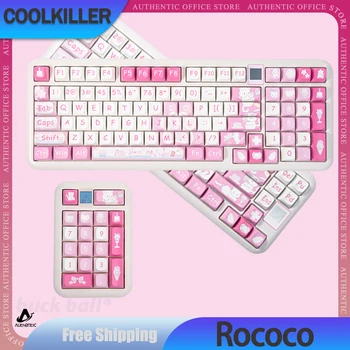 Coolkiller рококо Ck68 Ck75 Ck98 Механична клавиатура с подложка 3 режим Bluetooth безжични клавиатури Hot-Swap RGB геймър клавиатурата