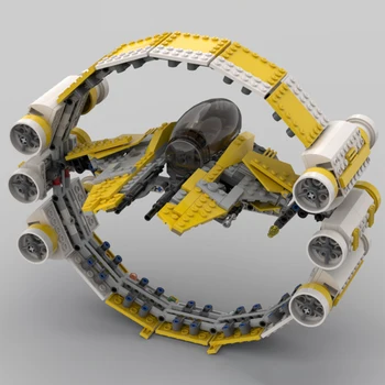 Известен звезден филмов прихващач с хиперзадвижващ пръстен MOC-75038 градивни блокове модел DIY творчески идеи творчески играчка подарък за рожден ден