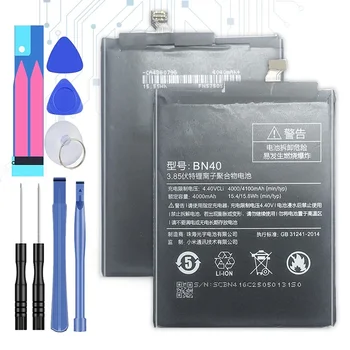 3.85V 4100mAh BN40 BN-40 литиева батерия за подмяна на мобилен телефон за Xiaomi Redmi 4 Pro за Redmi4 Pro 4Pro Batteria