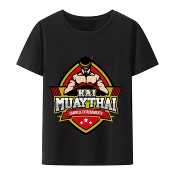 Hai Muaythai T риза мъже къс ръкав случайни летни T риза графичен дишаща печат Homme O-образно деколте плюс размер тениска