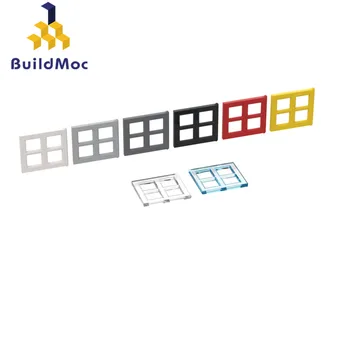 10PCS Високотехнологични сглобяеми частици 4133 2 x 4 x 3 Tian Word прозорец рамка строителни блокове комплект сменяема част играчки за деца