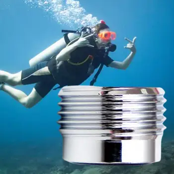 Copper Din to Yoke Поставете адаптер за клапан на резервоара Превръщане Технически инструменти G5/8 Водолазен водолазен цилиндър адаптер за водни спортове Подводен