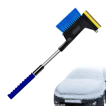 Лопата за отстраняване на сняг Прозорец за кола Многофункционална лопата Телескопична ергономична лопата с жлеб за водач за сняг за високопроходими превозни средства